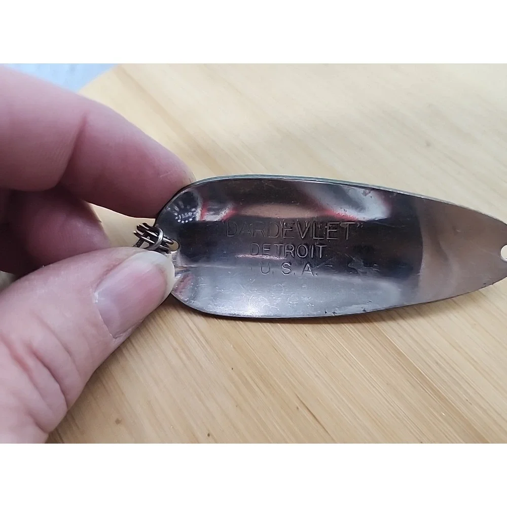 Vintage‎ Eppinger Dardevle IMP Spoon Green Yellow